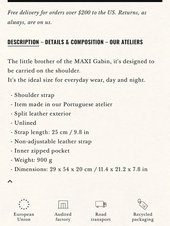 Sezane Gabin Tote - Camel - Picture 8 of 8